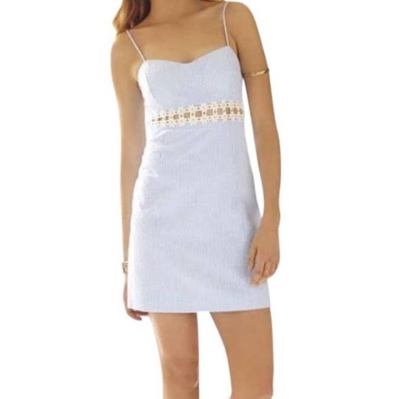 Lilly Pulitzer Dresses & Skirts - Lilly Pulitzer Blue Sheena Ariel Stripe Dress